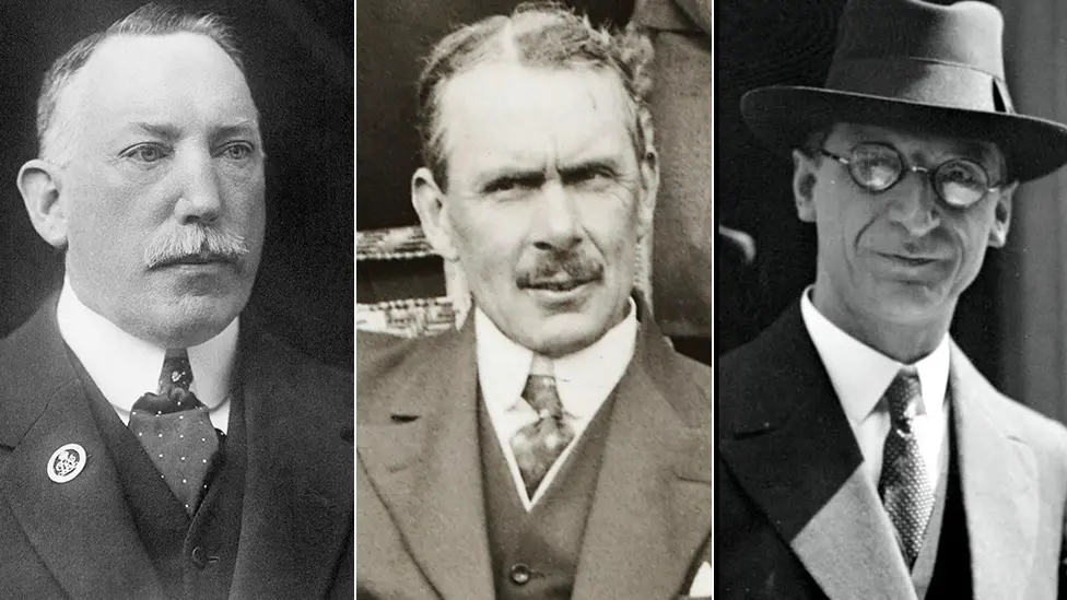 Getty Images/PA Sir James Craig, JM Andrews and Eamon De Valera