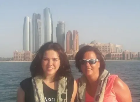 Karin Gross Keira and Karin Gross on holiday