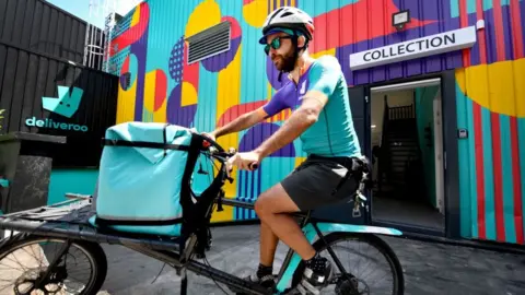 Getty Images Deliveroo rider