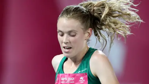 Emma Mitchell in action at the World University Games in 2017