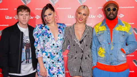 Getty Images Danny Jones, Jessie J, Pixie Lott, Will.I.Am