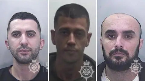 South Wales Police Josif Nushi, Mihal Dhana, Hysland Aliaj