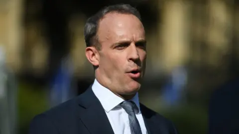 PA Media Foreign Secretary Dominic Raab