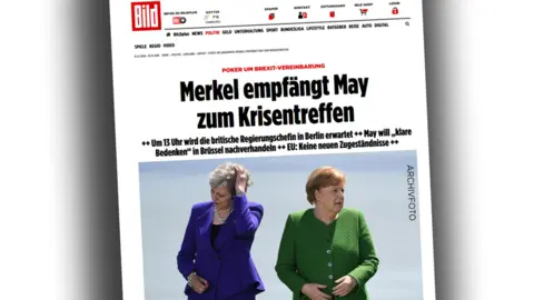 Bild Screengrab from Bild website