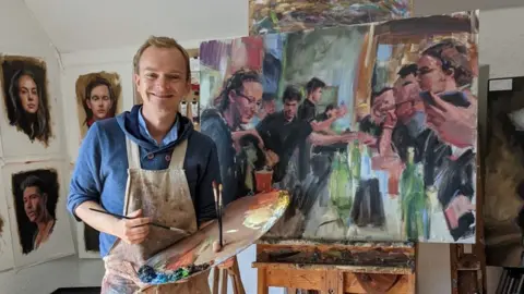 Aylesbury Waterside Theatre Peter Keegan with Front of House