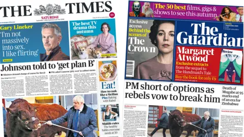 Front pages for 7 September 2019