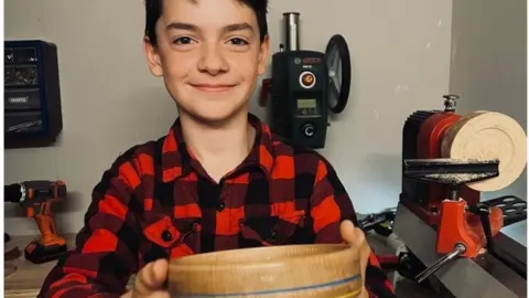 PA Media Gabriel and his wooden bowl