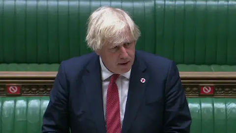 HOC Boris Johnson making a statement to MPs about Afghanistan