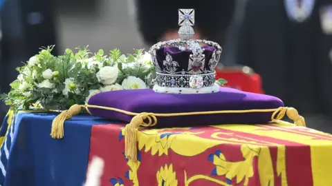 PA Media Queen Elizabeth's coffin