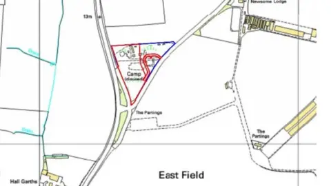 East Riding of Yorkshire Council Map of planning site