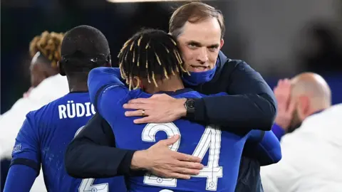 Thomas Tuchel celebrates Chelsea's Champions League semi-final win over Real Madrid