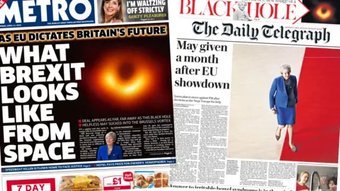 Index pic of Metro and Daily Telegraph