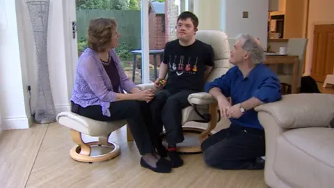 BBC Michael Davies and his parents