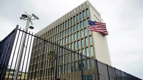 Reuters An exterior view of the US embassy in Havana, Cuba, June 19, 2017