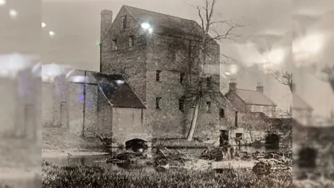 Supplied A photo of the Old Mill Club, back when the building was a working mill on the bank of the River Erewash. Unknown date.