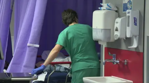 Medics at work at Royal Preston