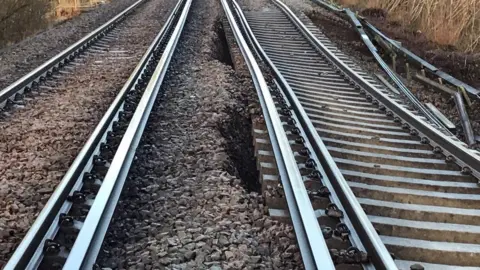 Network Rail Landslip