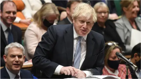 UK Parliament / Jessica Taylor Boris Johnson in Parliament
