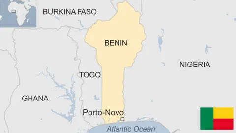 Map of Benin