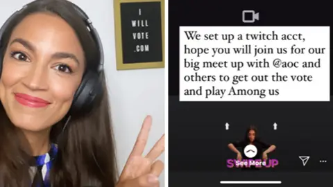 AOC/ILHAN/INSTAGRAM Instagram stories links with AOC and Ilhan Omar