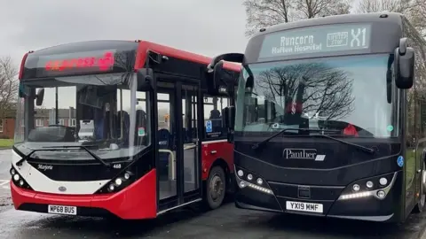 MP Travel Two single decker buses