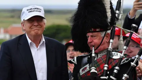 Jeff J Mitchell Trump at Turnberry