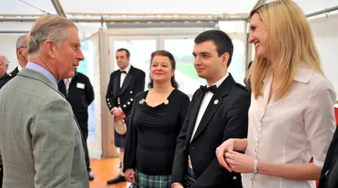 GRAHAM HOOD Joy Dunlop and King Charles