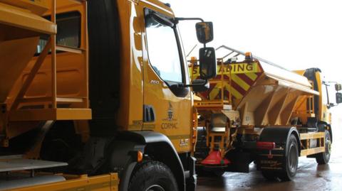 A gritter in Cornwall
