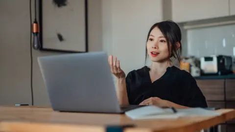 Getty Images Woman taking video call