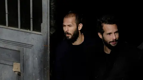 Reuters Andrew Tate and his brother Tristan