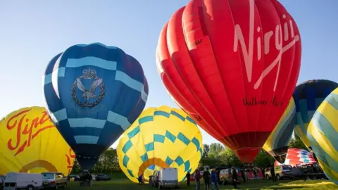 Telford Council Hot air balloons at previous event