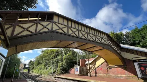Nexus Victorian footbridge at Cullercoats Metro station