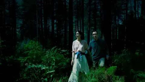 Sky UK/HBO Katherine Waterston and Jude Law