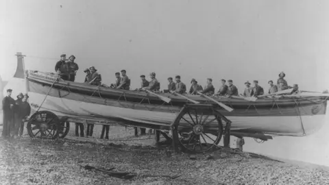 Sheringham Museum The JC Madge was launched in 1904 and continued in service until 1936. Rowed by 16 oars, she helped save 58 lives.