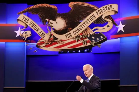Getty Images Joe Biden debates Donald Trump