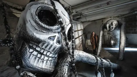 PA A giant by artist Phlegm