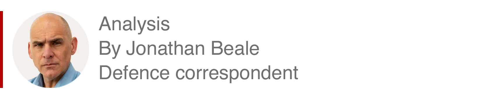 Analysis box by Jonathan Beale, defence correspondent