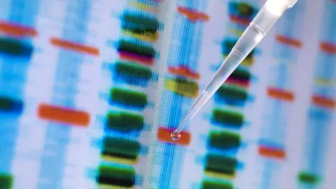 Getty Images DNA sample on a computer screen in a lab