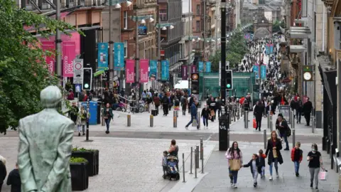 Getty Images street in Glasgow