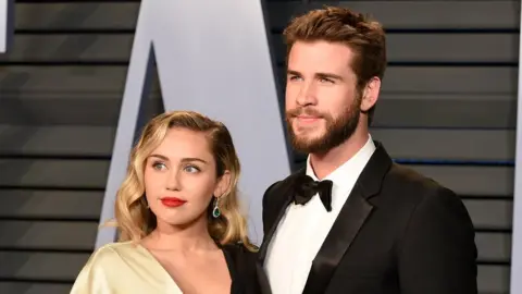 Getty Images Miley Cyrus and Liam Hemsworth