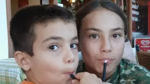Supplied Hadas Kalderon's children, Erez, 12, and Sahar, 16, were also kidnapped by Hamas