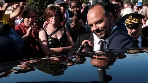 AFP French Prime Minister Edouard Philippe in Orleans, 8 May 2018