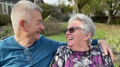 Shaun Whitmore/BBC Richard and Jane Davenport