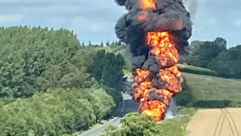 Tanker fire