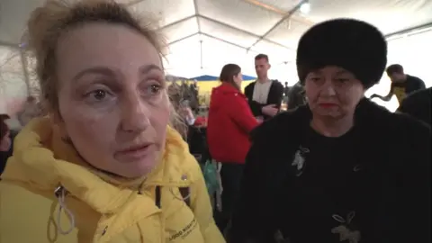 AFP Yuliia, left, and her mother Tatiana