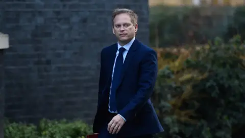 Getty Images Grant Shapps, Secretary of State for Transport, arrives at Downing Street on January 21, 2020