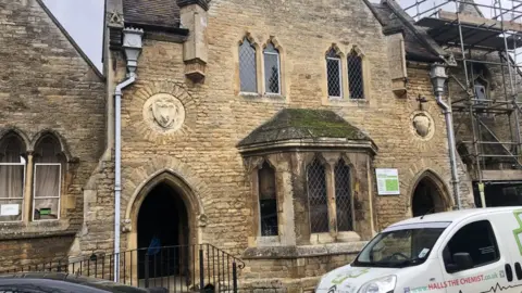 The Thorney community centre and library on the right.