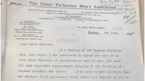 Public Records Office of Northern Ireland The Ex-Service Association praised the hospital proposal