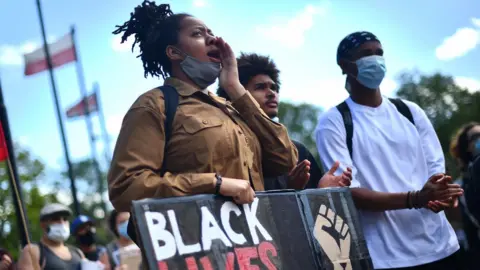 PA Media Anti-racism protesters