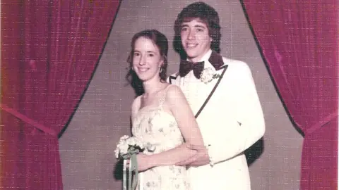 Charles Raymond Prom photo of Chuck and Linda Raymond from 1976